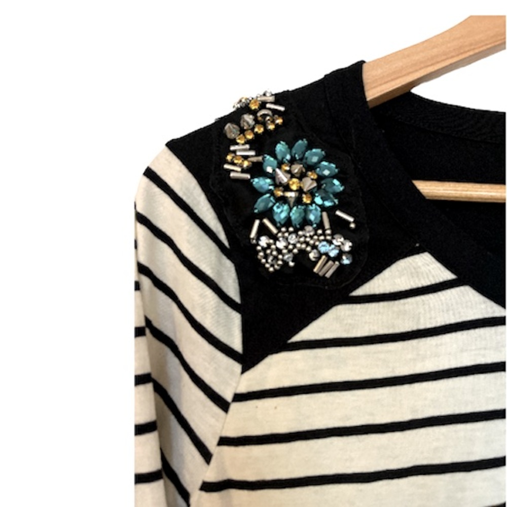 NWT~Zara Long Sleeve Shirt Shoulder Details Size S - Picture 2 of 5